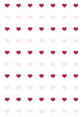 シンプルなハート柄のバレンタイン背景