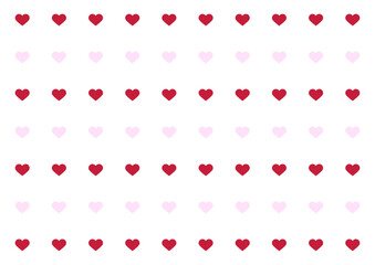 シンプルなハート柄のバレンタイン背景