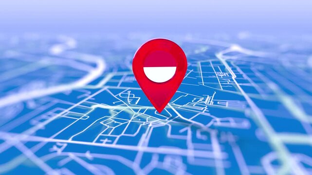 Monaco Flag Pin Location On Digital Map Revealing By Cloth