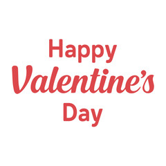 Happy Valentines Day Lettering