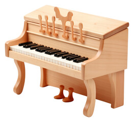 Fototapeta premium PNG Piano keyboard wood
