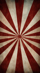 Retro red and beige radial burst with distressed texture