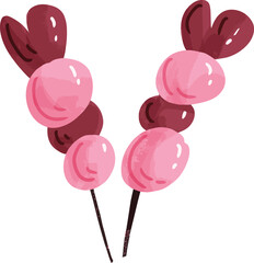 Valentine Heart Candy Vector Illustration, Pink Love Sweets on White Background, Heart Shaped Love Candy Vector, Valentine Sweet Illustration
Pink Valentine Candy Hearts Vector, Romantic Love Sweets