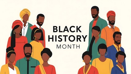 Diverse Group Celebrating Black History Month Together.