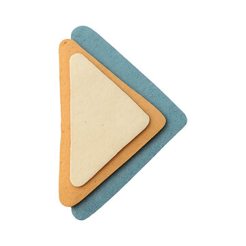 PNG Layered textured geometric triangle shapes.