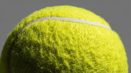 Neon yellow tennis ball felt texture close up detail