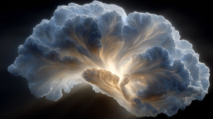 The interaction and symbiosis between artificial intelligence and the human brain.