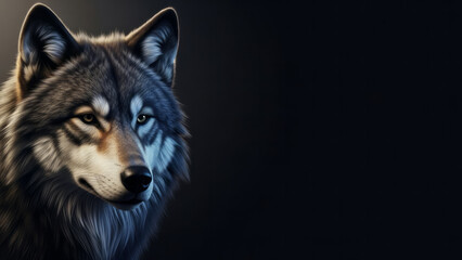 Majestic Wolf Portrait Animal Wildlife Nature. Concept featuring wolf, animal, portrait, wildlife, nature.