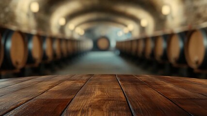 Discover the rustic elegance of an underground wine cellar. Perfect for wine enthusiasts and interior designers. Transform your space with this unique ambiance. Generative AI