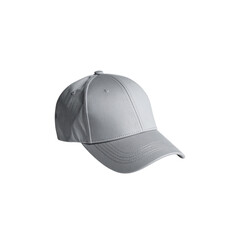 Fototapeta premium A white baseball cap on a white background