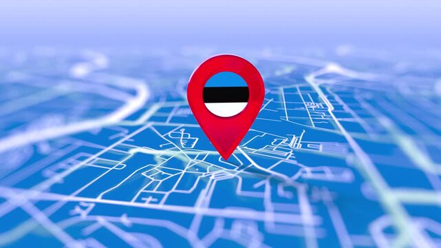 Sierra Leone (2) Flag Pin Location On Digital Map Revealing By Cloth