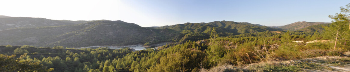Green Hills and Calm Waters of Arminou Dam