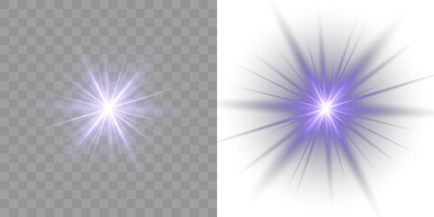 Second PNG: blue, star, glow, shine, ray blend for holiday scenes with bright flare and sparkle....