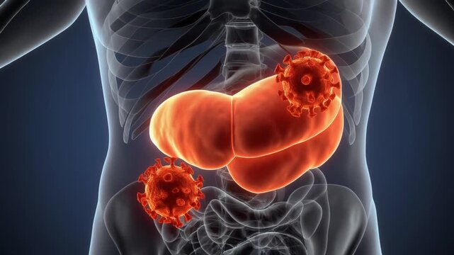 Viral Infection Attacking the Human Liver