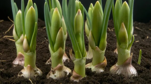 Sprouting Garlic A Growth Time-Lapse