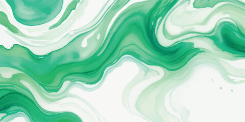 Serene Seafoam Green Alcohol Ink Abstract Background with Flowing Liquid Marbling and White Space