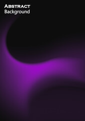 Dark Purple and Black Abstract Gradient Background with Soft Glow Blur