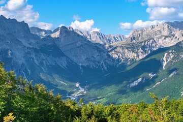 Albanian Alps  - Prokletije Mountains near village Theth and Valbona. Albania