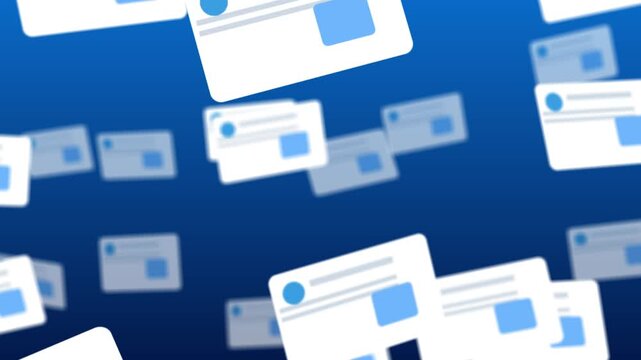 Browser Window Interface Floating Web Page Frames with Modern User Experience Design Internet Navigation Concept Digital Communication Background Technology Illustration