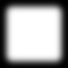 Transparent black vignette border frame overlay shadow effect for video or image mockup. Blank vignette blurred decorative frame with realistic shadow on transparent background. Vector illustration.