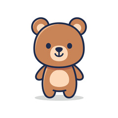 Obraz premium Cute Cartoon Bear Illustration