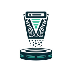 Abstract Data Transfer and Processing Concept Vector Illustration