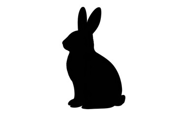 Obraz premium Minimalist black image with a truly transparent background to use now.