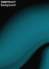 Dark Abstract Background with Teal Blue Gradient Glow and Grainy Texture