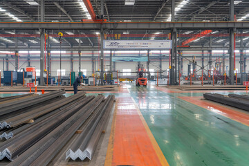 close-up photo, Tower component production workshop