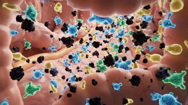 Probiotics Removing Harmful Toxins and Promoting Healthy Digestion in the Intestines
