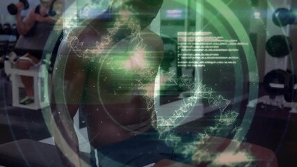 Animation of network of connections over strongmen - Powered by Adobe