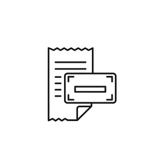 Close-up of a Receipt with Payment Card for Financial Transactions