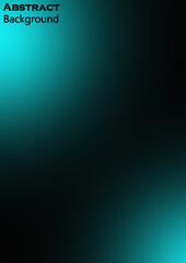 Teal Abstract Background with Dark Gradient Blur and Grain Texture