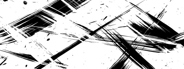 Abstract Monochrome Grunge Texture Background Distressed Vector Illustration © M2L