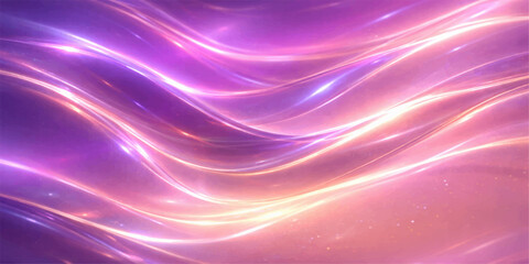 Abstract purple and pink background design with flowing waves of light and bright digital energy textures creates a curved motion pattern for a modern art wallpaper backdrop