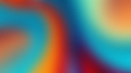 Vibrant Abstract Gradient Blur Background in Blue Orange and Red