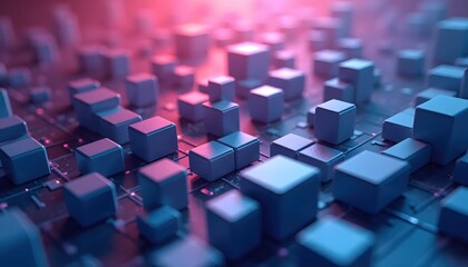 Futuristic Digital Design Featuring Clean Geometric Depth