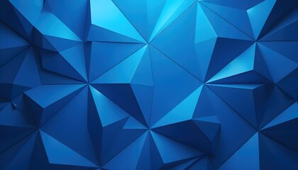 Modern Abstract 3D Triangle Pattern With Reflective Surfaces