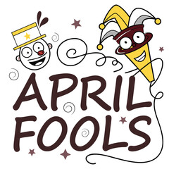 April fools day prank surprise illustration