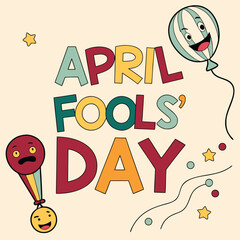 April fools day prank surprise illustration