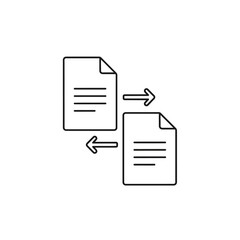 Document Transfer Concept Illustration for Data Sharing and Communication