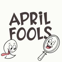 April fools day prank surprise illustration