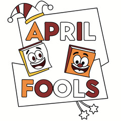 April fools day prank surprise illustration