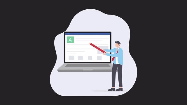 Website Blog 2D Animation Alpha Channel 