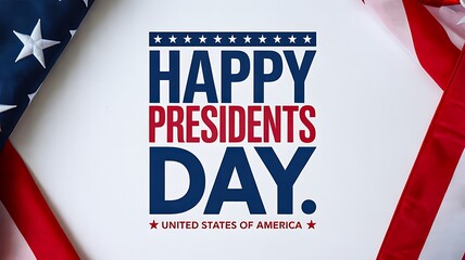 Happy presidents day united states patriotic celebration background
