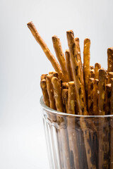 Salted sticks, a tasty snack.
