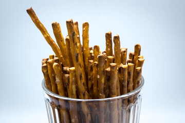 Salted sticks, a tasty snack.
