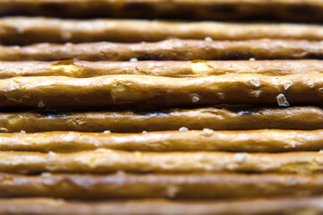 Salted sticks, a tasty snack.
