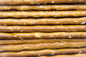 Salted sticks, a tasty snack.
