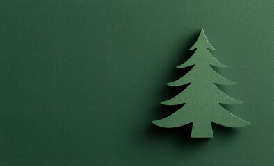 Minimalist Green Christmas Tree Decoration